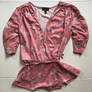 Floral Wrap  Top